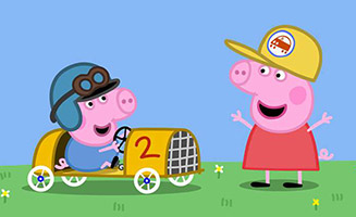Peppa Pig S04E32 Georges Racing Car