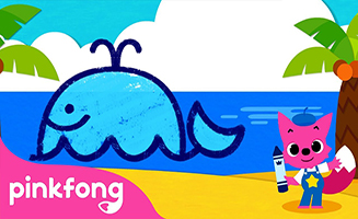 Pinkfong Lets Draw a Whale - How to draw a Whale