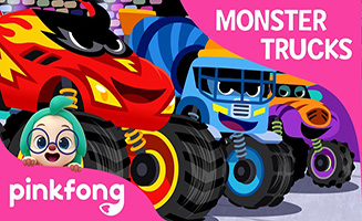 Pinkfong Monster Truck Race - Monster Trucks