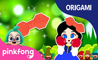 Pinkfong Snow Whites Ribbon - Pinkfong Origami