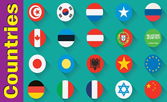 Learn Country Flags For Kids 2 - Countries Of The World