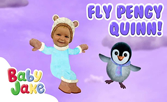 Baby Ake Teaches Pengy Quinn How To Fly