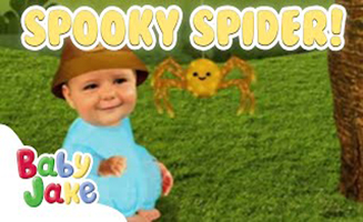 Baby Jake Meets A Spooky Spider - Halloween