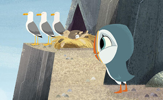 Puffin Rock S02E09 Owl School - A Hot Day - A Summer Visitor