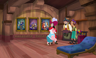 Jake and the Never Land Pirates S01E21 Captain Hook's Parrot - SkyBird Island Is Falling!