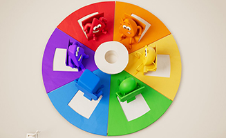 Colour blocks S01E29 Colour Wheels