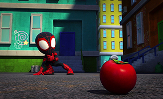 Spidey and His Amazing Friends S02E12 Spidey Tidies Up - Oh No Tomatoes
