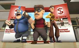 Boboiboy S03E07E08E09.Rob Robert and Roberto Santana's Robbery - The Arrival Of The Five Sly Scammers - The Battle on the Moon