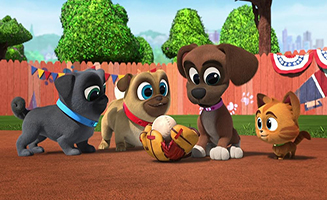 Puppy Dog Pals S05E02 The Puppy Outdoor Play Day Games - For the Glove of the Game