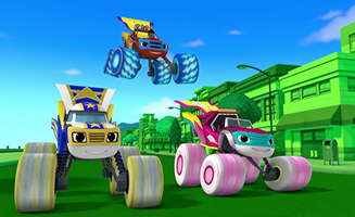 Blaze and the Monster Machines S07E17 Super Wheels vs. The Green Queen