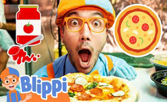 Blippi Makes A Yummy Pizza