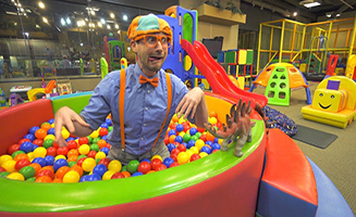 Blippi Learns Shapes At Ball N Bounce Indoor Playground