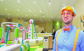 Learning Shapes And Colors With Blippi At Kidsville Indoor Playground