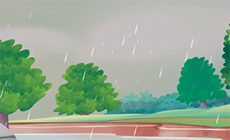 Letter R - Robin And The Rainbow