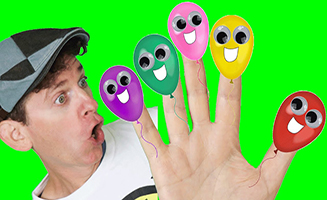 Finger Family Song - Balloon Colors