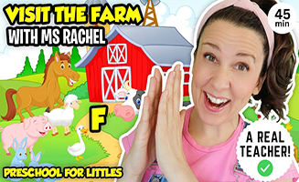 Learn Farm Animals With Ms Rachel - Animal Sounds Old Macdonald Had A Farm