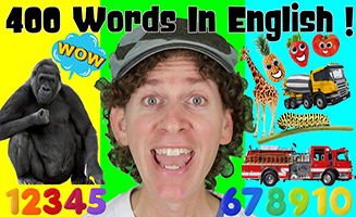 400 Words In English Chants - Numbers Animals Vehicles Verbs Body Parts