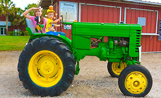 Chris And Mom In Farm Stories For Kids