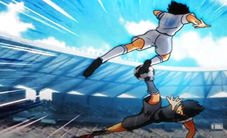 Captain Tsubasa S01E14 Nankatsu burns to beat Meiwa