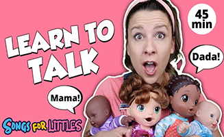 Learn To Talk With Ms Rachel - Help Take Care Of Dolls