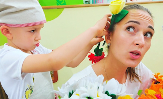 Vlad Play In Flower Shop Surprise For Mom
