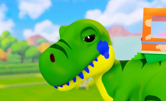 Dinosaur Bus 3 - Dinosaur Painting