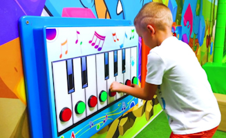 Vlad Nikita And Mom Kids Activities At Indoor Playground