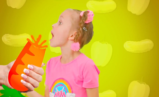 Healthy Carrot And Fruits