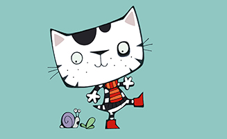Wussywat the Clumsy Cat S01E02 Kite