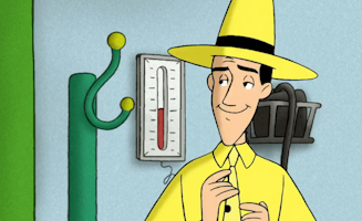 Mann In Den Gelben Lustigen Momenten