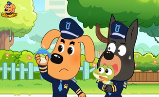 Police Takes Care Of A Baby