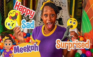 Meekah Learns Emotions At The Trampoline Park With Happy And Sad Feelings Stickers