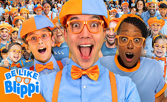 Blippi Vs 150 People In The Be Like Blippi Challenge