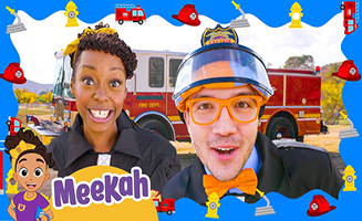 Firefighters Blippi And Meekah Save The Day