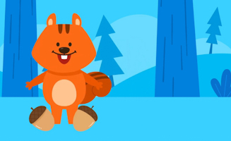 Como And Numbers - 2 Plus 3 Equal 5 With Squirrel