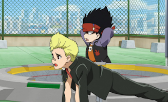 Beyblade Burst S01E45 Spryzen vs Wyvron!