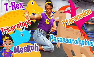 Search The Dinosaurs With Meekah T-Rex Triceratops Pterandon