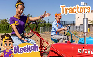 Blippi And Meekahs Tractor Truck Race