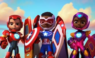 Iron Man and His Awesome Friends S01E05 Captain America Goes Fast - Ironhearts Awesome Playground