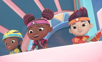 Kiya and the Kimoja Heroes S01E18 It Takes a Kimoja Village - Motsies Space Race