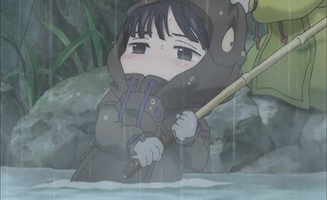 Hakumei and Mikochi S01E11 Overnight Train - Rain and Tenkara