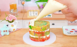 Satisfying Baking Miniature Kinder Joy Rainbow Chocolate Egg