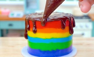 Satisfying Baking Miniature Ultimate Rainbow Oreo Vs Kitkat Chocolate Battle