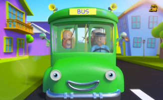 The Wheels On The Bus - Green Bus