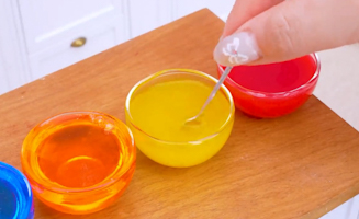 Satisfying Baking Miniature Watermelon Kinder Joy - Mini Cake Decorating Idea