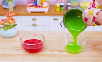 Satisfying Baking Miniature Rainbow Oreo Cake - Homemade Chocolate Cake