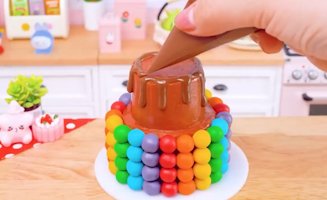 Satisfying Baking Miniature Rainbow Chocolate Vs Rainbow Oreo