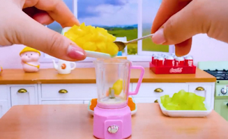 Satisfying Baking Miniature Best Rainbow Cake