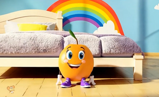 Five Little Fruits Jumping On The Bed