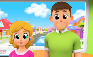 Wheels On The Bus Go Round And Round - Kindergarten Nursery Rhymes